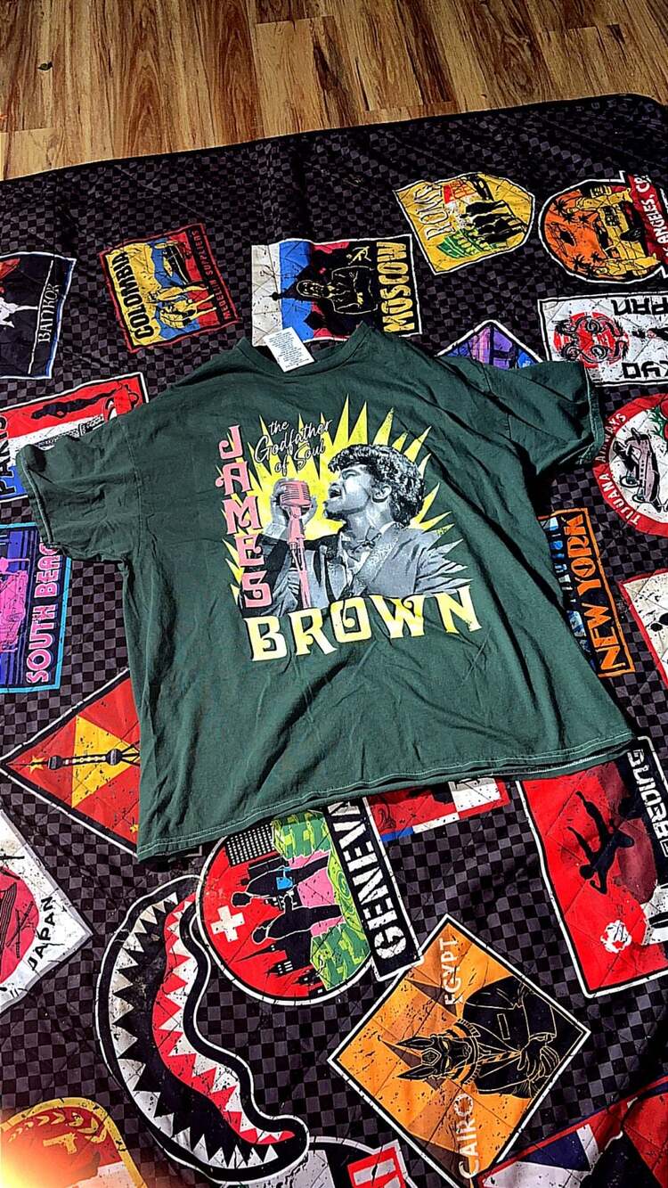 James Brown The Godfather of Soul Graphic Oversized T-Shirt